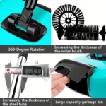 1set, 3 In 1 Multifunctional Hand Push Sweeper